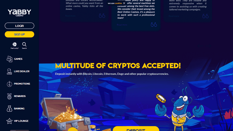 Testimonial of Yabby Gambling Establishment